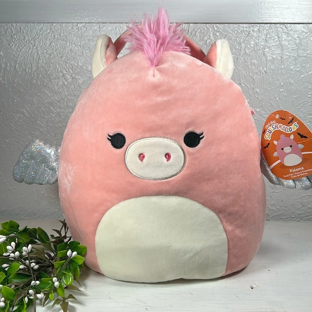 NEW Squishmallows Pail Bucket Paloma Pig Stuffed Squishmallows Childs Animal Pai